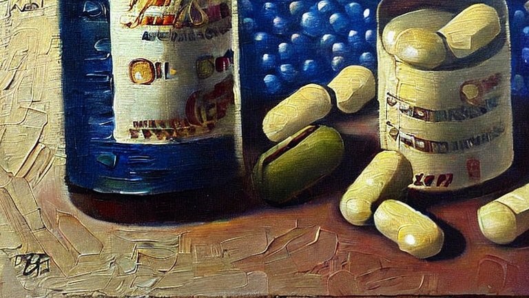 Bild von einer Pillendose mit daneben liegenden Tabletten